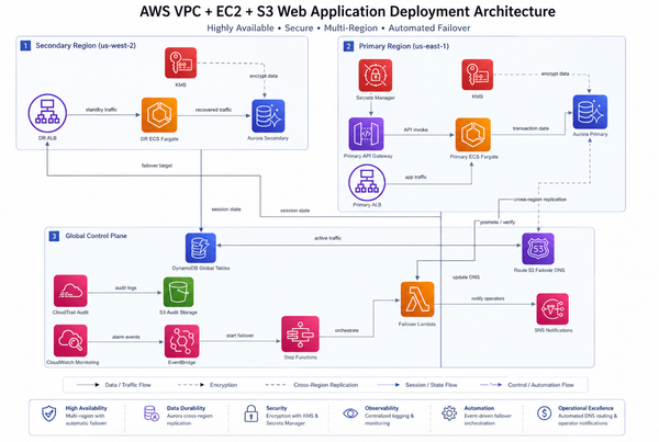 AWS CDK Web App Deployment: VPC, Fargate, Aurora, and CloudFront Wired Together