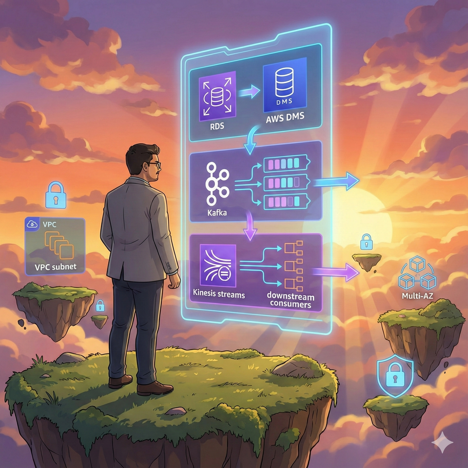 Building a Real-Time Change Data Capture Pipeline with AWS DMS, Kafka, and Kinesis